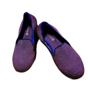 Rothy's Kids Girls Mulberry Glitter Flats